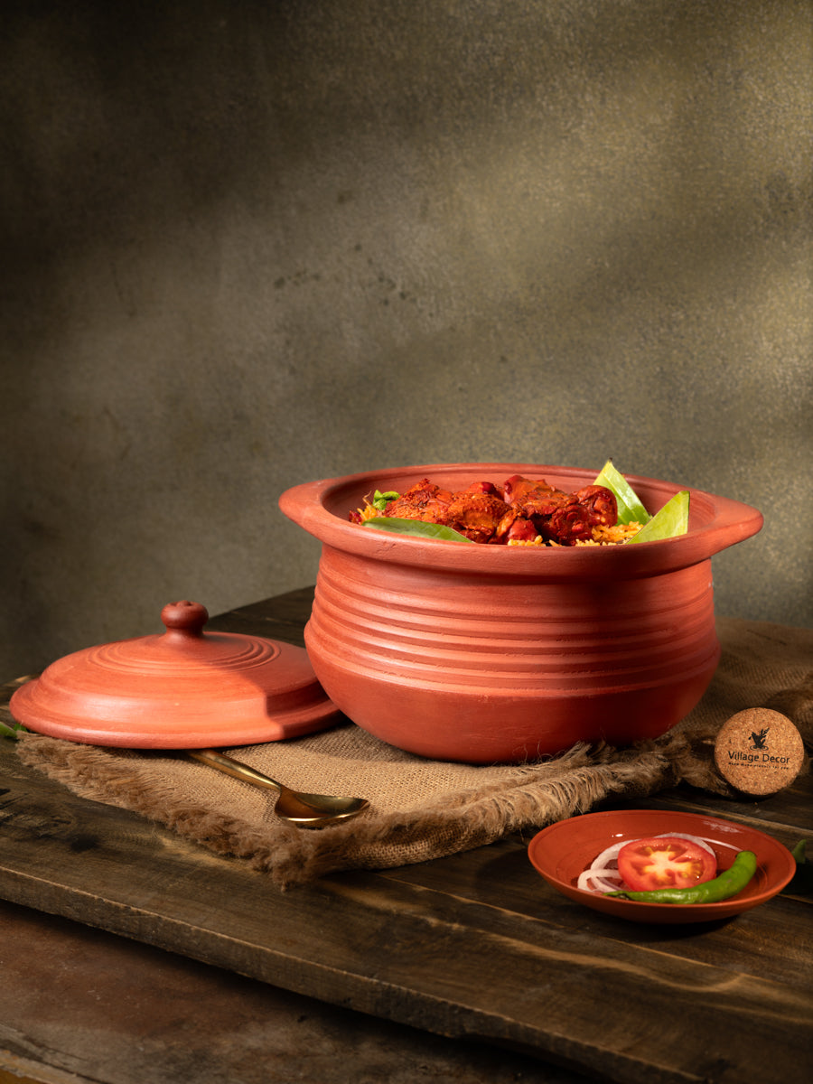 Earthen Clay Cooking Bowl  -3500 ml