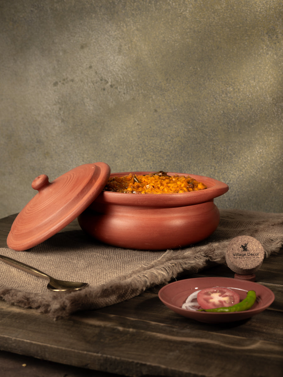 Earthen Clay Cooking Bowl - 1000 ml