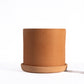Terracotta Flower Pot with Bottom Tray  8.5 inch