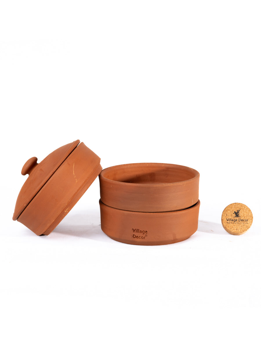 Terracotta Sprout Maker Box (3 container with lid)