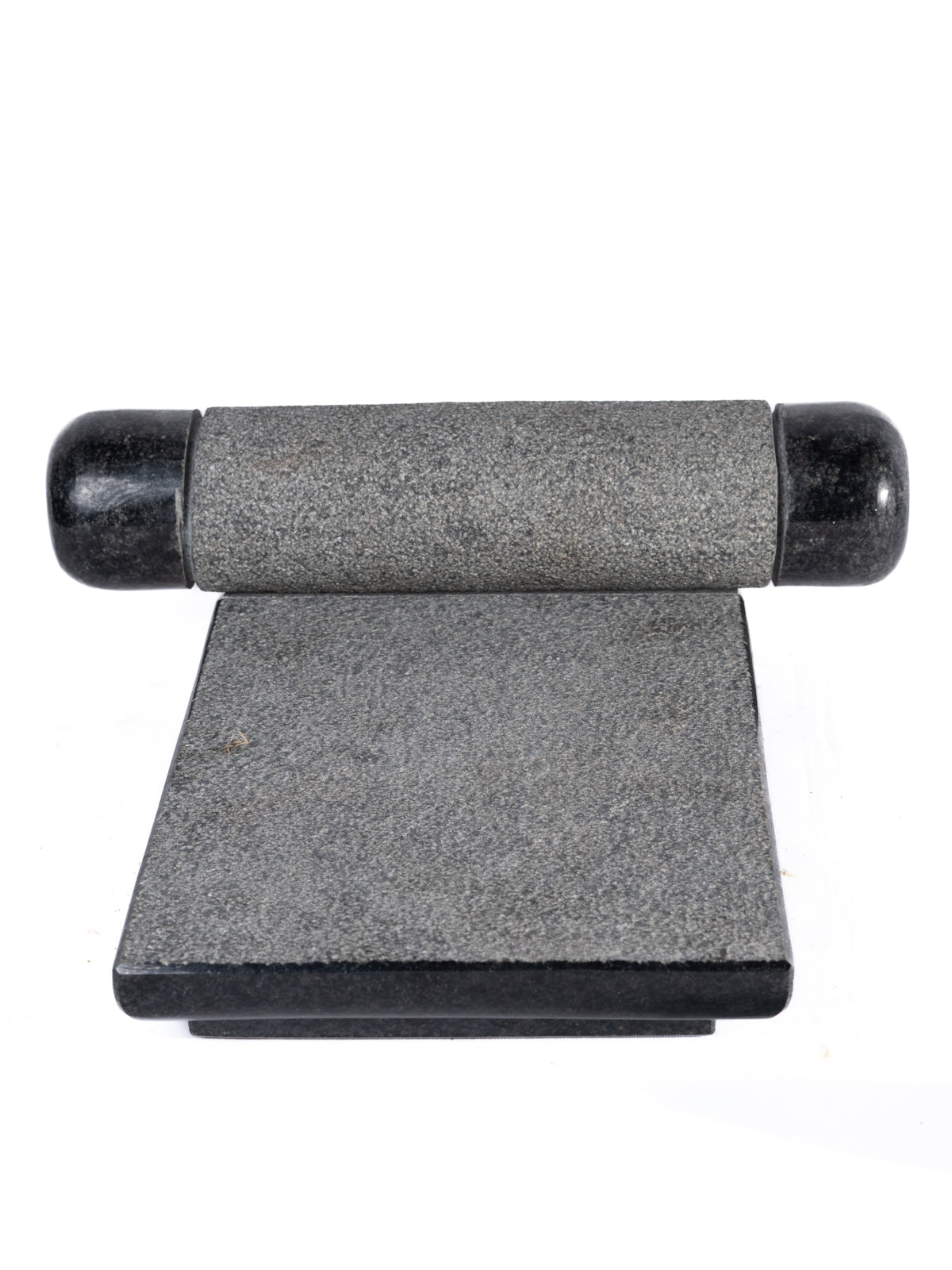 Granite Polished Sil Batta | Ammikallu | Mortar and Pestle (L * B - 15 inch * 10 inch)
