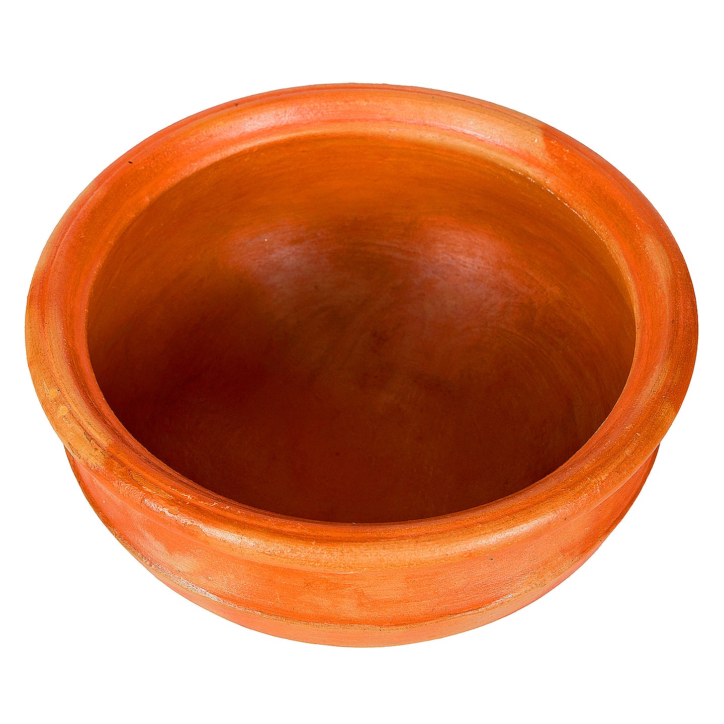 Natural finish Mitti ke Bartan used for Indian cooking, showcasing rustic texture and ideal for slow-cooking.
