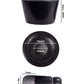 Black Stone Polished Attukal / mortar & pestle (B * H - 10 * 6 inch)