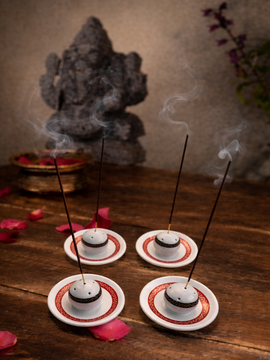 elevate your pooja space with the handcrafted Agarbatti incence stick holder 