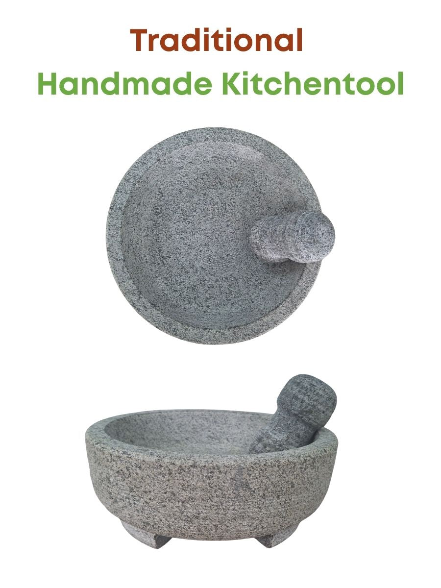 Unpolished kharal made of Black Stone, displayed on a white background.