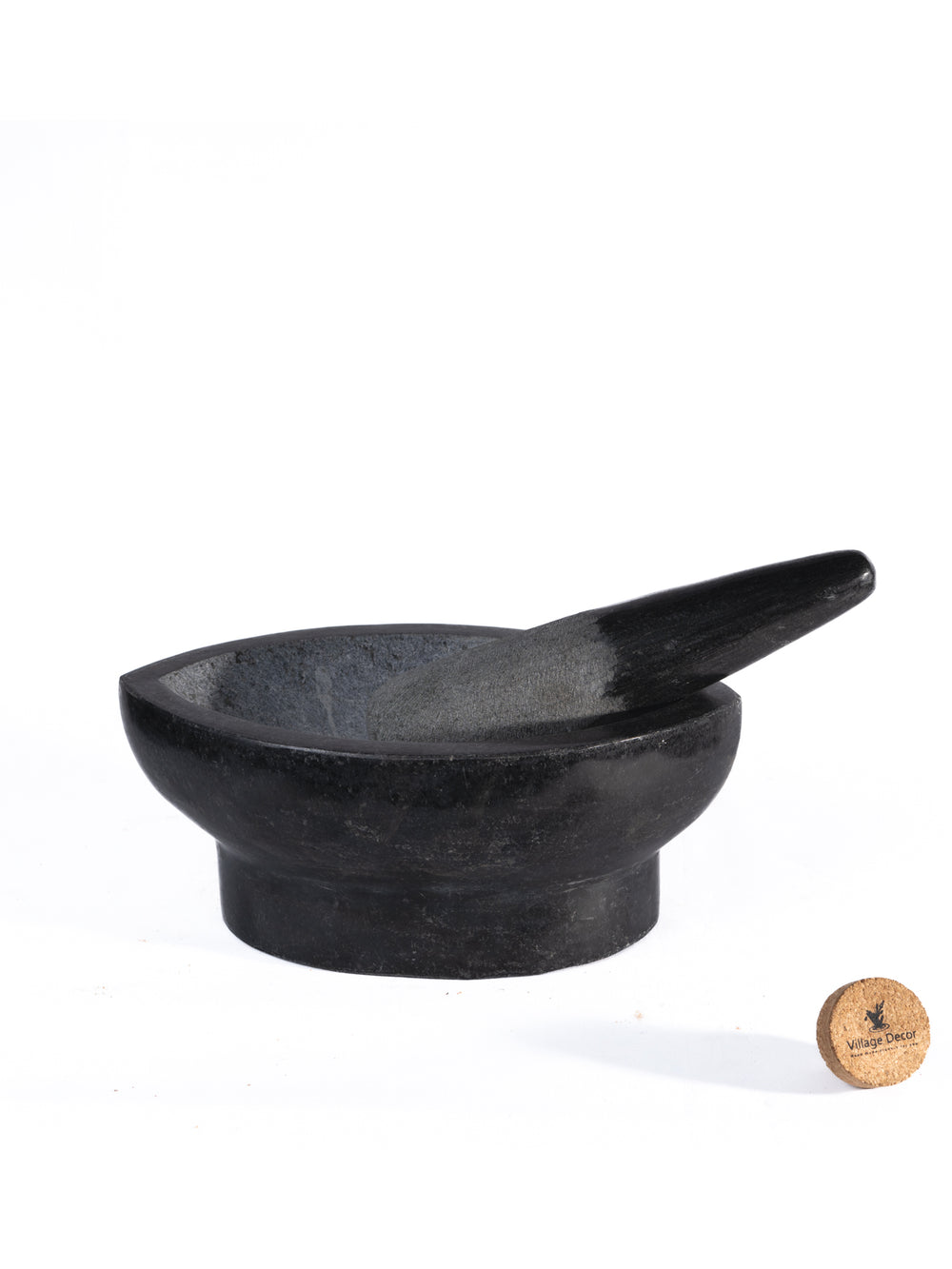 Ayurvedic Stone Kharal | Mortar & Pestle |Kalvam for Herbal Grinding