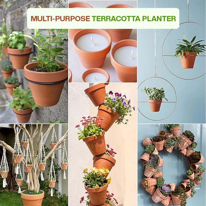 Terracotta Succulent Pots 3 inch (Pack of 8)