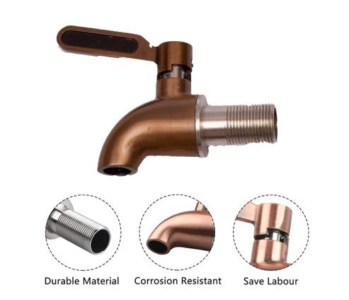 Closeup of stainless steel tap showing its durable body, corrosion resistant surface, and labour saving handle design.