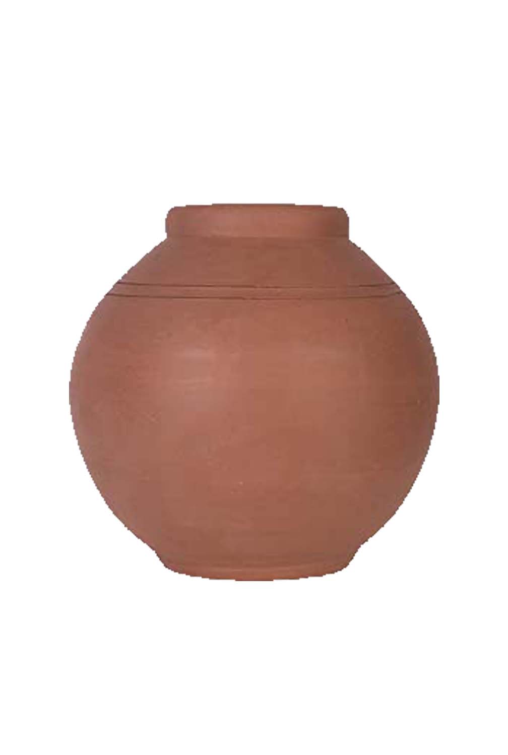 Handcrafted terracotta coin bank for kids placed on a white background, Handcrafted to encourage children to save money.