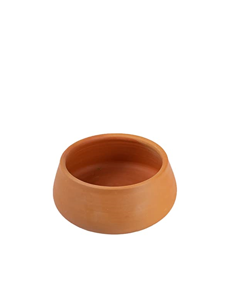 Terracotta Planter pot white background view—perfect flower pot for indoor and garden spaces with a natural terracotta finish.
