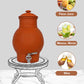 Earthen Clay Water Pot with Lid &tap (Pre-seasoned) -4000ml