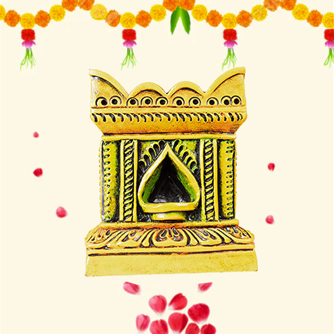 Terracotta  Brindavan Tulsi Pot Multi Color (B * H - 9 * 12 inch)