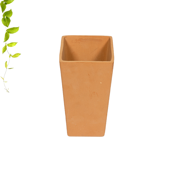 Terracotta Rectangluar Shape Planter (Height - 8 inch)