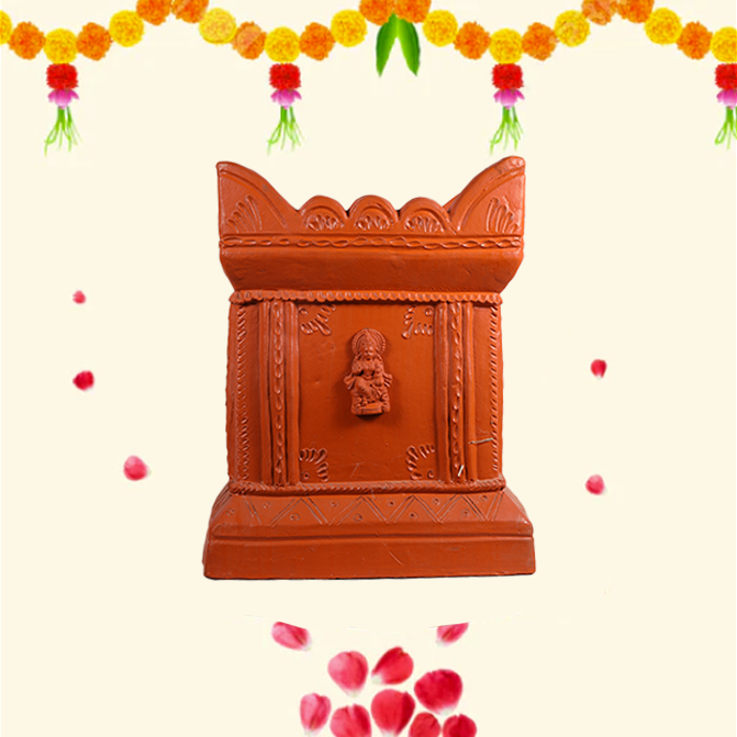 Terracotta Brindavan Tulsi Pot (Brown, 12 * 17 inch)