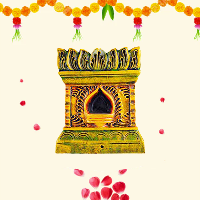 Terracotta  Brindavan Tulsi Pot Multi Color (B * H - 10 * 13 inch)