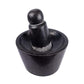 Black Stone Polished Attukal / mortar & pestle (B * H - 10 * 6 inch)