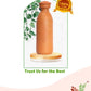 Terracotta water bottle with lid (Pre-seasoned) 1000 ML