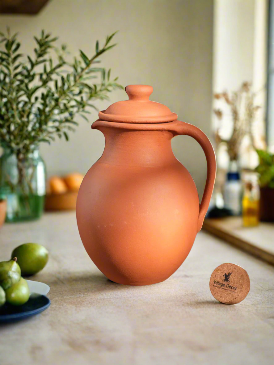 Terracotta clay Classic Water Jug (Pre-seasoned) -1000 ml