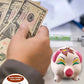 Terracotta Painted Piggy Bank Coin Bank undiyal