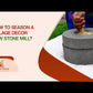 Black stone Handmade Stone Mill | Patthar Ki Chakki (Dia - 10 Inch)