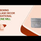 Black Carved Handmade Patthar Ki Chakki |Stone Mill/Grinder (Dia - 9 inch)