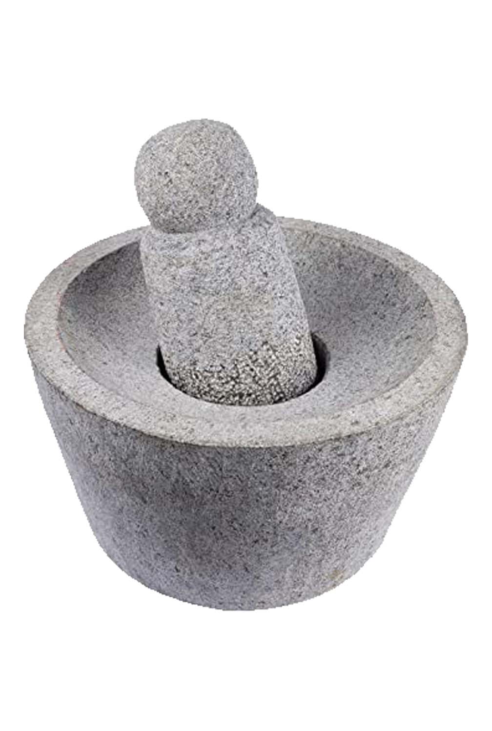 Black Stone Attukal / mortar & pestle (B * H - 12 * 7 inch)