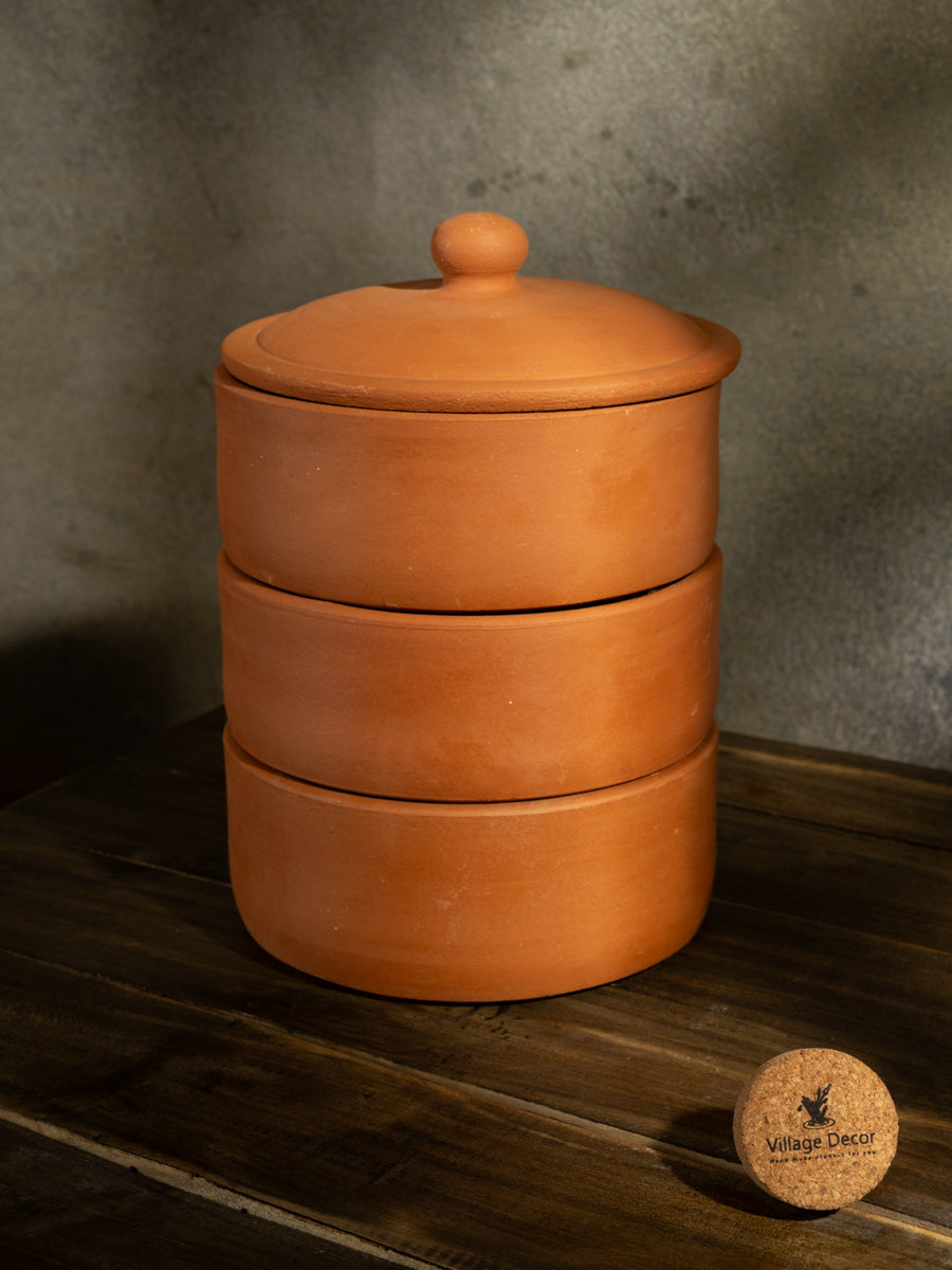Earthen Clay Sprout Maker Box (3 container)