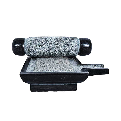 Black Stone Ammikallu/Mortar and Pestle (B*L - 7 * 13 inch)