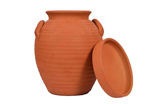 Terracotta Jar Model Planter with Bottom Tray   7.5 inch