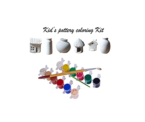 Kids Pottery Coloring Sets