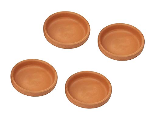 Terracotta Planter Bottom Tray (Brown, 5 inch) Pack of 4