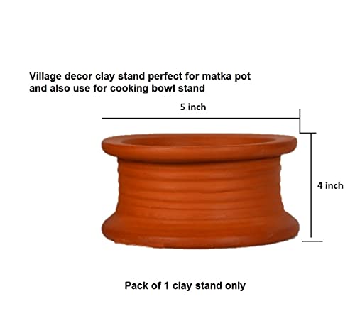 Earthen Clay matka stand / pot stand