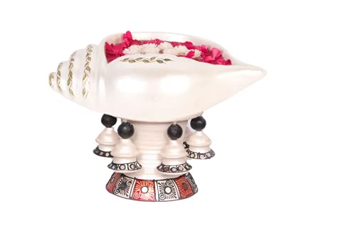 Terracotta Decorative Sangu urili with Stand