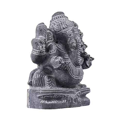 Black Stone Idol Edampuri Vinayagar 15 inch