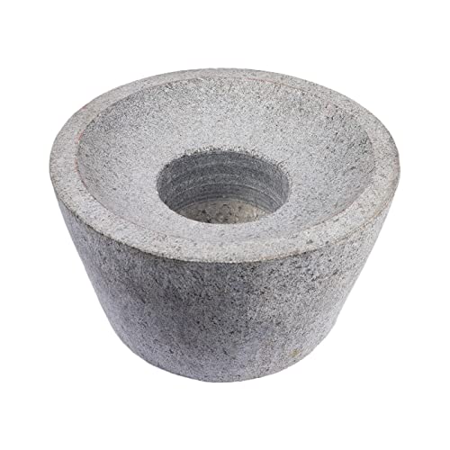Black Stone Attukal / mortar & pestle (B * H - 12 * 7 inch)