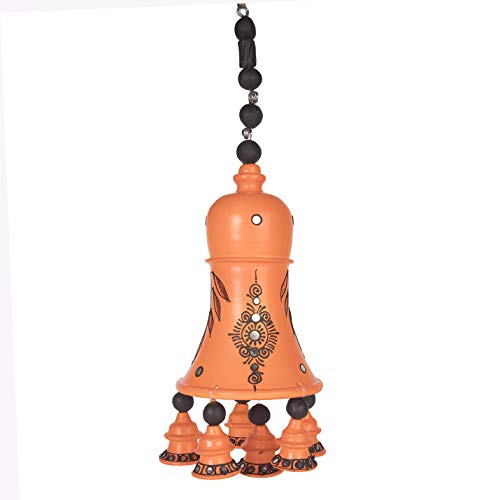 Terracotta  Hanging Orange Bell - 19 inch