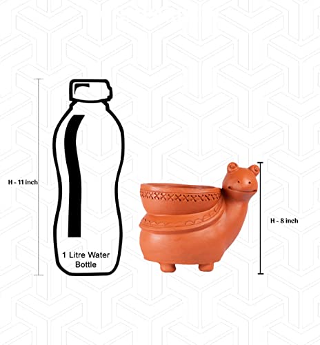 Terracotta  Snail Shape Planter Indoor / Outdoor