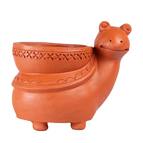 Terracotta  Snail Shape Planter Indoor / Outdoor