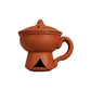 Earthen Clay Sambrani Holder with lid Incense Holder - Pack 1