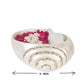 Terracotta Decorative Sangu Urli Bowl - Pearl White