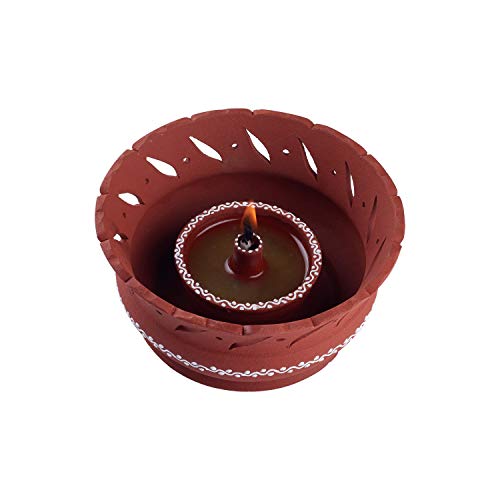 Earthen Clay Vallar Oil lamp