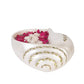 Terracotta Decorative Sangu Urli Bowl - Pearl White