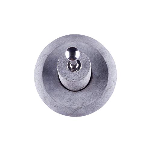 Black Stone Unpolished Attukal | Rubbu Rollu | Mortar & Pestle (B * H - 10* 6.5 inch)