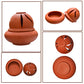 Earthen Clay Sambrani Holder with lid Pack-3