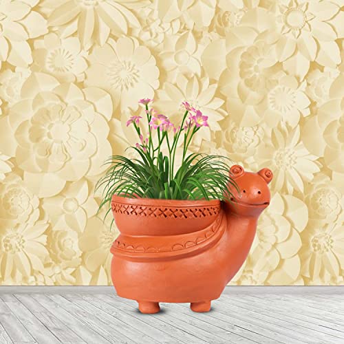 Terracotta  Snail Shape Planter Indoor / Outdoor