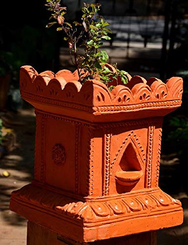 Terracotta Brindavan Tulsi Pot (Brown, 12 * 17 inch)
