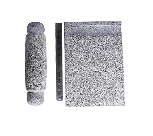 Black Stone Ammikallu Mortar and Pestle (L * B - 13 * 8 inch)