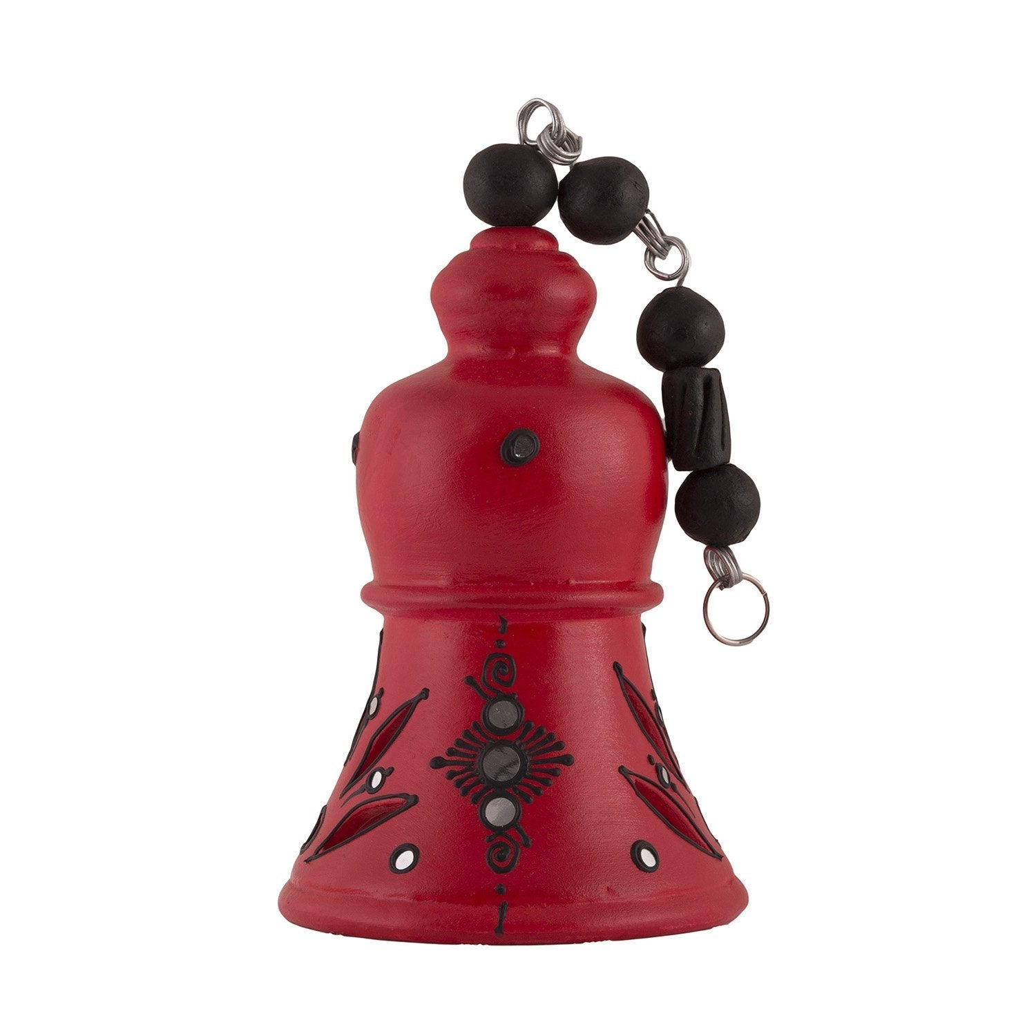 Terracotta Decorative Hanging Red Bell - 11.8 inch