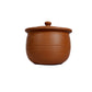 Village Decor Earthern Clay Keerai Chatti/ Spinach Pot with Lid - 2 litres