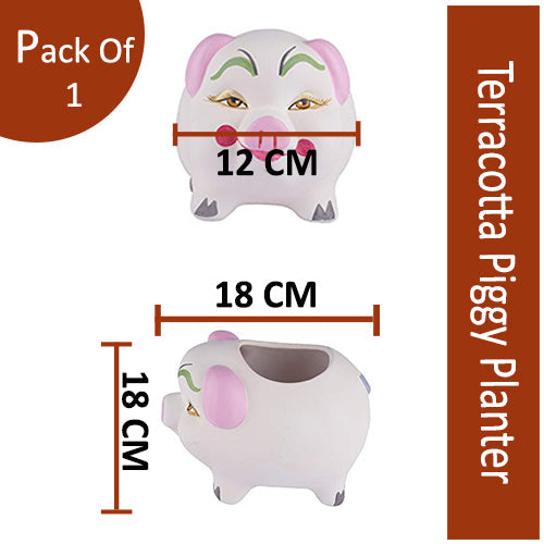 Terracotta Money Plant/ Piggy Planter-1qty